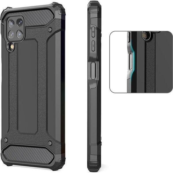 Hurtel Hybrid Armor pancerne hybrydowe etui pokrowiec Samsung Galaxy A22 4G srebrny 9405240 9111201944626