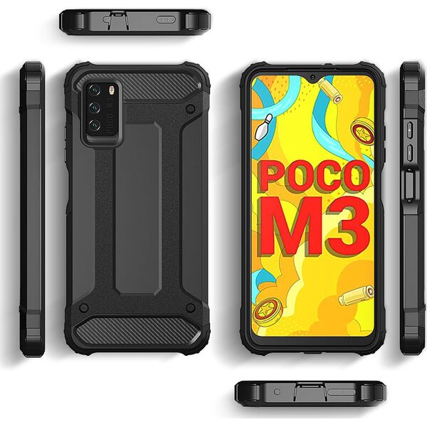 Hurtel Hybrid Armor pancerne hybrydowe etui pokrowiec Xiaomi Redmi Note 10 5G / Poco M3 Pro złoty 9405253 9111201944282