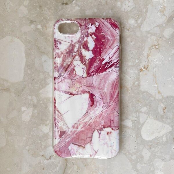 Wozinsky Wozinsky Marble żelowe etui pokrowiec marmur iPhone 13 Pro Max różowy 9405303 9111201943926