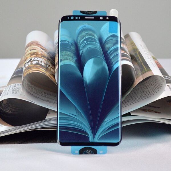 Hurtel 3D Edge Nano Flexi Glass folia szklana szkło hartowane na cały ekran z ramką Samsung Galaxy S21+ 5G (S21 Plus 5G) czarny 9405394 9111201943629