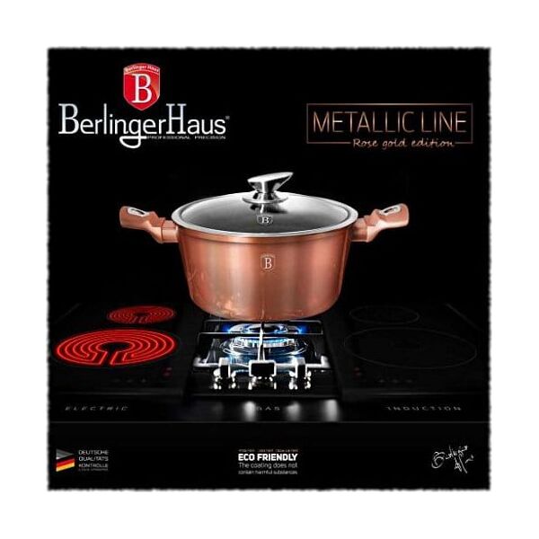 Berlinger Haus Zestaw Garnków, Patelni i Przyborów Kuchennych Berlinger Haus Rose Gold (BH/6160) 9452930 5999108408199