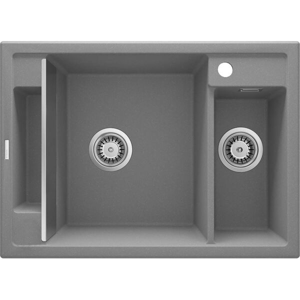 Zlewozmywak Deante MAGNETIC - granitowy magnetyczny 1.5-komorowy Szary (ZRM S503) 9458804 5908212095034