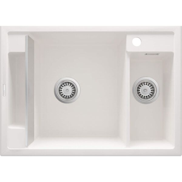Zlewozmywak Deante MAGNETIC - granitowy magnetyczny 1.5-komorowy Biały (ZRM A503) 9458816 5908212094952