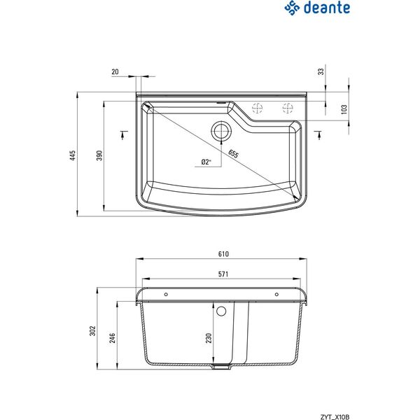 Zlewozmywak Deante Deante Garden Komora gospodarcza 9471758 5907650879411
