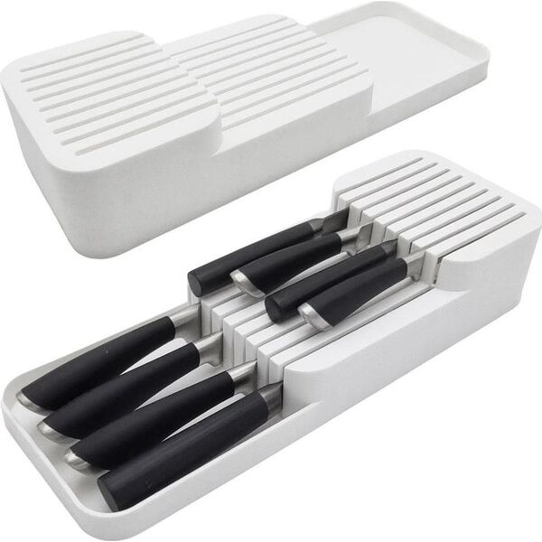 Orion Organizer, WKŁAD DO SZUFLADY, pojemnik, koszyk, blok na noże kuchenne, BIAŁY 9475182 5904316400071