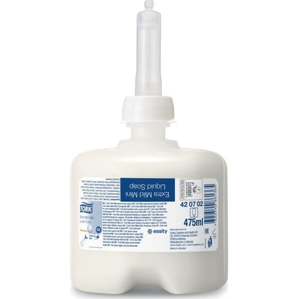 Tork Ekstra delikatne mydło w płynie, hipoalergiczne, bezwonne, S2 - 475 ml 9483687 7322540861365