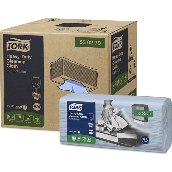 Tork Tork 530279 - Czyściwo włókninowe w odcinkach, wielorazowe, niebieskie - 105 sztuk 9483693 7322541183190