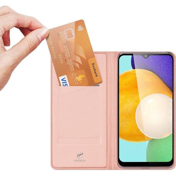 Dux Ducis Etui SAMSUNG GALAXY A03S z klapką Dux Ducis skórzane Skin Leather jasny róż 9500958 6934913049716