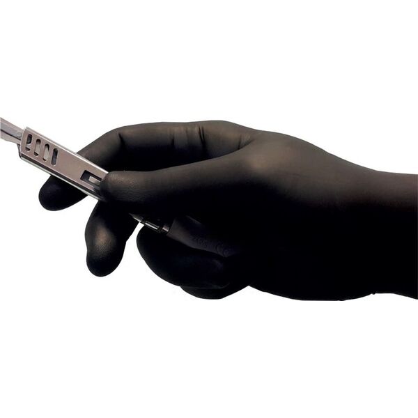 Zarys Zarys easyCARE - Rękawice diagnostyczne, nitrylowe, bezpudrowe, czarne - M 9503566 5907996844623