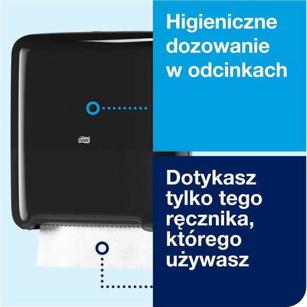 Tork Tork Matic - Dozownik do ręczników w roli, H1 - Czarny 9503575 7322540348958