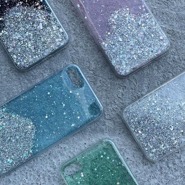 Hurtel Star Glitter etui pokrowiec do iPhone 13 Pro błyszcząca brokatowa obudowa czarny 9507657 9145576225721