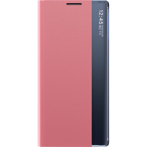Hurtel Sleep Case pokrowiec etui z klapką typu Smart Cover Samsung Galaxy A22 4G różowy 9511317 9145576220290