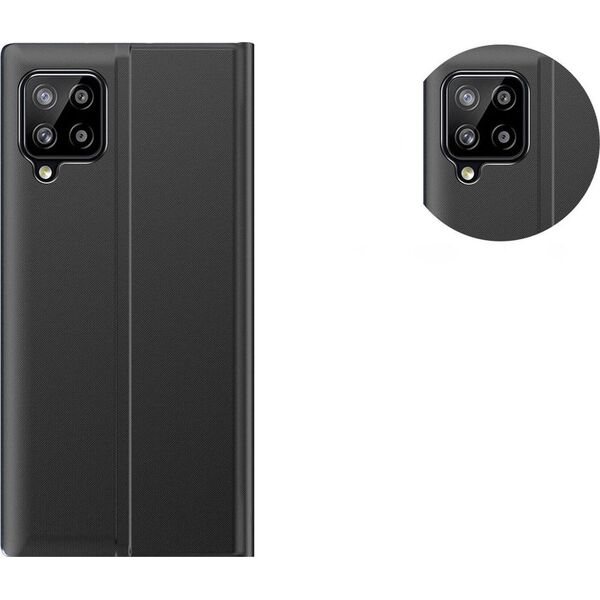 Hurtel Sleep Case pokrowiec etui z klapką typu Smart Cover Samsung Galaxy A22 4G różowy 9511317 9145576220290