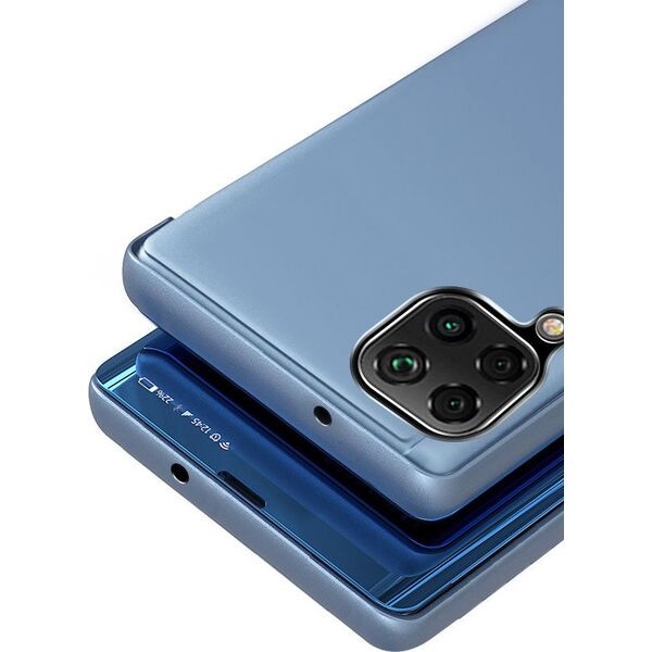 Hurtel Clear View Case futerał etui z klapką Samsung Galaxy A22 5G czarny 9511336 9145576220115