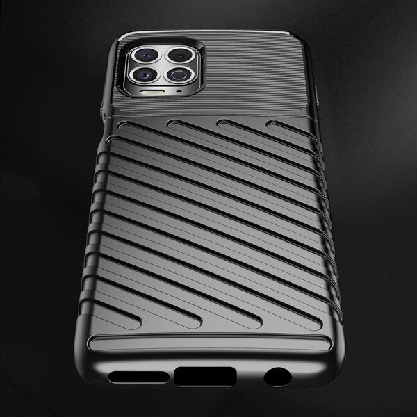 Hurtel Thunder Case elastyczne pancerne etui pokrowiec Motorola Moto G100 / Edge S czarny 9511344 9145576219966