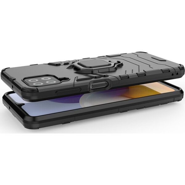 Hurtel Ring Armor pancerne hybrydowe etui pokrowiec + magnetyczny uchwyt Samsung Galaxy A22 4G niebieski 9511356 9145576213452