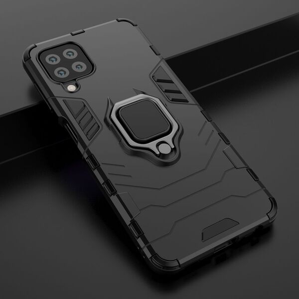 Hurtel Ring Armor pancerne hybrydowe etui pokrowiec + magnetyczny uchwyt Samsung Galaxy A22 4G niebieski 9511356 9145576213452