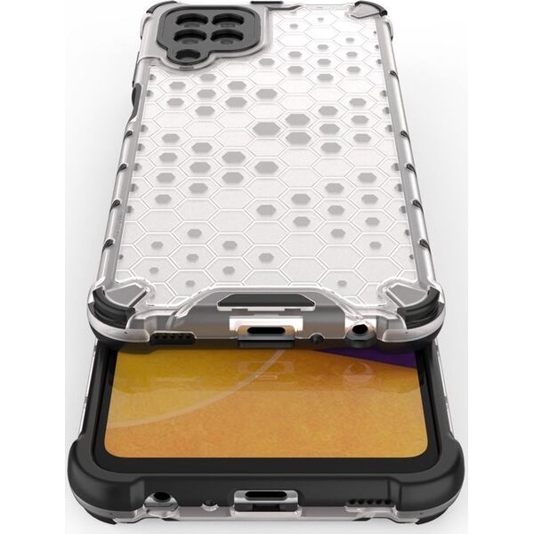 Hurtel Honeycomb etui pancerny pokrowiec z żelową ramką Samsung Galaxy A22 4G czerwony 9511360 9145576213513