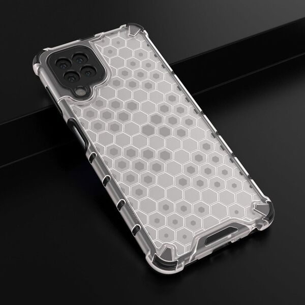 Hurtel Honeycomb etui pancerny pokrowiec z żelową ramką Samsung Galaxy A22 4G przezroczysty 9511361 9145576213520