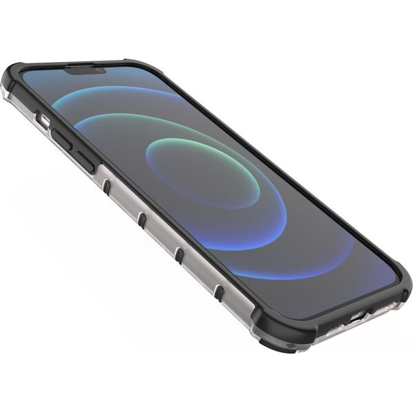 Hurtel Honeycomb etui pancerny pokrowiec z żelową ramką iPhone 13 Pro Max przezroczysty 9511373 9145576213278
