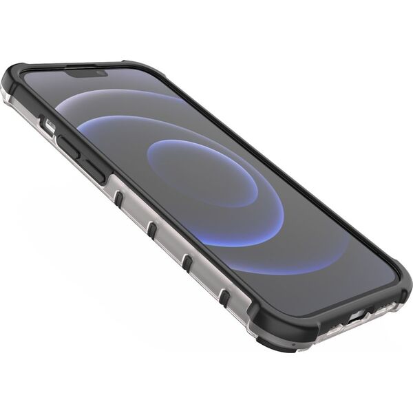 Hurtel Honeycomb etui pancerny pokrowiec z żelową ramką iPhone 13 Pro zielony 9511376 9145576213308