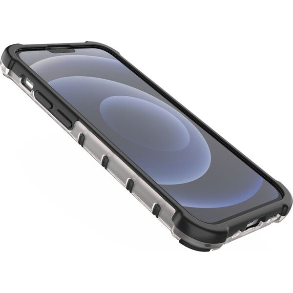 Hurtel Honeycomb etui pancerny pokrowiec z żelową ramką iPhone 13 mini czarny 9511384 9145576213384
