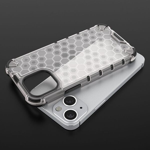 Hurtel Honeycomb etui pancerny pokrowiec z żelową ramką iPhone 13 mini niebieski 9511385 9145576213391