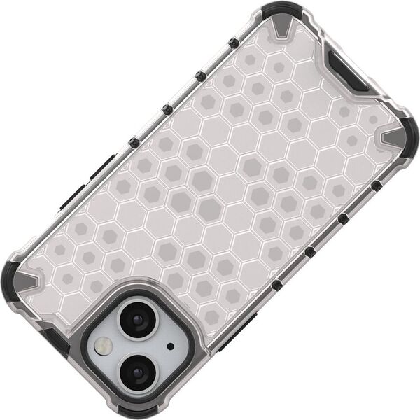 Hurtel Honeycomb etui pancerny pokrowiec z żelową ramką iPhone 13 mini zielony 9511386 9145576213407