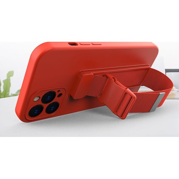 Hurtel Rope case żelowe etui ze smyczą łańcuszkiem torebka smycz iPhone 12 Pro Max niebieski 9511471 9145576217924