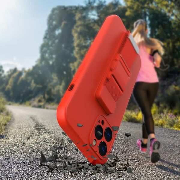 Hurtel Rope case żelowe etui ze smyczą łańcuszkiem torebka smycz Xiaomi Redmi 9 czerwony 9511578 9145576218990