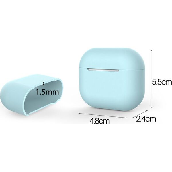 Hurtel Etui do AirPods 3 silikonowy miękki pokrowiec na słuchawki czarny (case C) 9512126 9145576230824