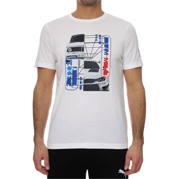 Puma Puma BMW Motorsport Graphic Tee 531194-02 białe XS 9556301 4063699262650