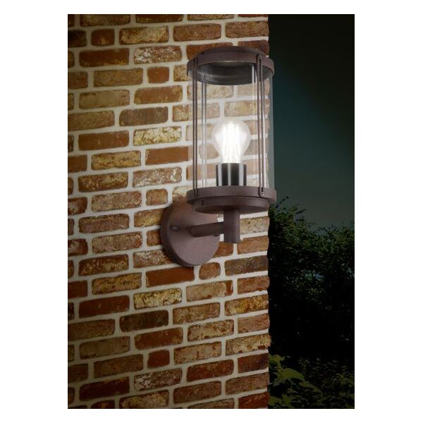 Kinkiet lampa ścienna Tanaro 32,5 cm 1 x E27 aluminium 40 watt rdzawobrązowy 9586084 4017807449891