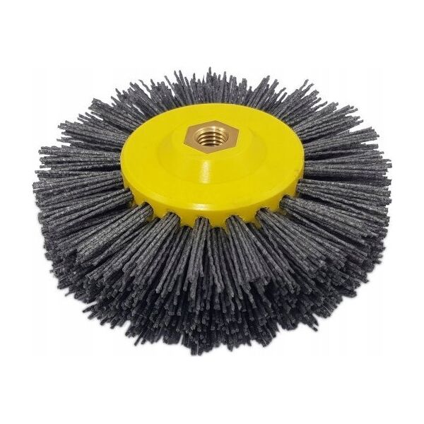 Glob Szczotka do postarzania drewna z włókna ściernego fi 155mm z gwintem M14 granulacja 80 9597716 5903707501854