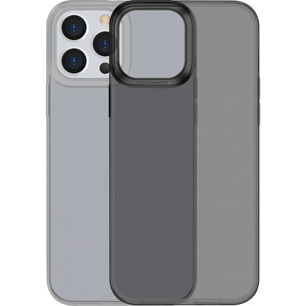 Baseus Baseus Simple Series Case przezroczyste żelowe etui iPhone 13 Pro czarny (ARAJ000401) 9599428 6932172601287