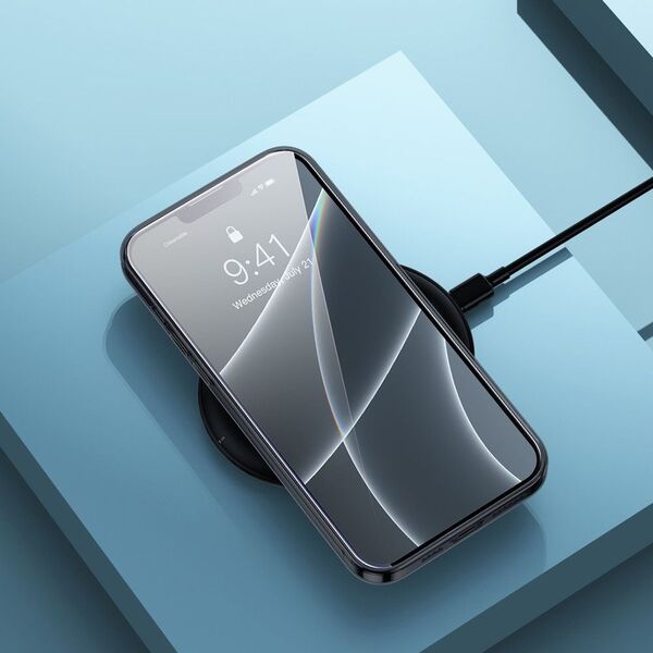 Baseus Baseus Simple Series Case przezroczyste żelowe etui iPhone 13 Pro czarny (ARAJ000401) 9599428 6932172601287