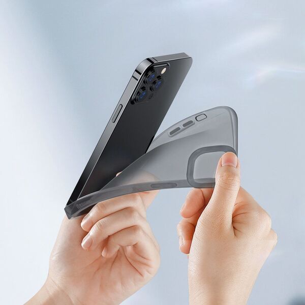 Baseus Baseus Simple Series Case przezroczyste żelowe etui iPhone 13 Pro czarny (ARAJ000401) 9599428 6932172601287