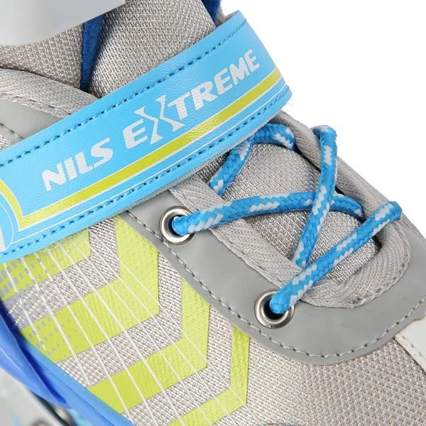 Rolki Nils Extreme NH18192 z wymienną płozą regulowane niebieskie r. 39-43 9612091 5907695591873