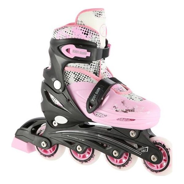 Rolki Nils Extreme NH18331 z wymienną płozą regulowane różowe r. 31-34 9612094 5907695596427