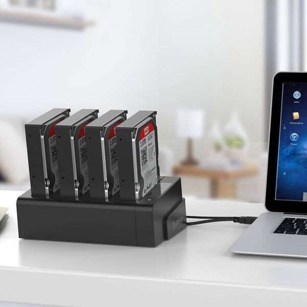 Stacja dokująca Orico 2.5"/3.5" SATA - USB 3.2 Gen 1 (6648US3-C-V1-EU-BK-B) 9613005 6936761869812