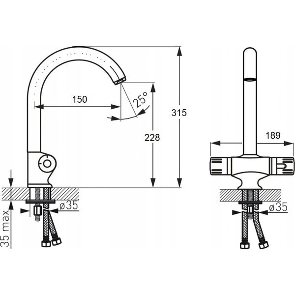 Deftrans 064-D-08036 DEFTRANS SZAFKA POD ZLEWOZMYWAK 80X60 2D0S DSM BIAŁA // DEF.064-D-08036 9616812 5906365465667