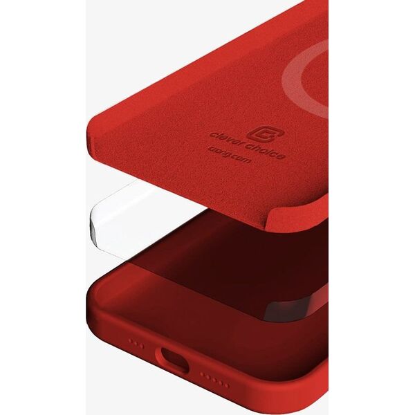 Crong Crong Color Cover Magnetic - Etui iPhone 13 Pro MagSafe (czerwony) 9619697 5904310700580