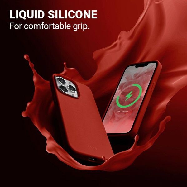 Crong Crong Color Cover Magnetic - Etui iPhone 13 Pro MagSafe (czerwony) 9619697 5904310700580