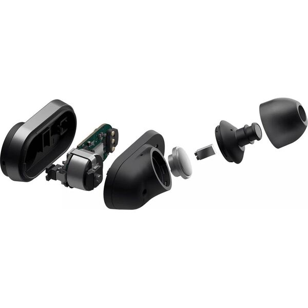Słuchawki Philips Philips Fidelio true belaidės ausinės T1BK/00, Noise Cancelling Pro+, Natural Fidelio sound, Wind-noise reduction, Universal fit, Juodas