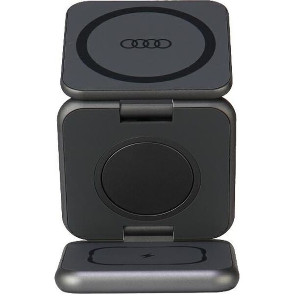 Audi Audi składana ład. indukcyjna 3w1 szary/grey Big Logo AU-MWC3IN1-GT/D1-GY