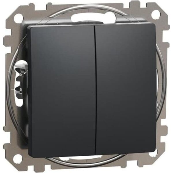 Schneider Electric Sedna Design, Przycisk podwójny, czarny antracyt 9624550 3606481480026