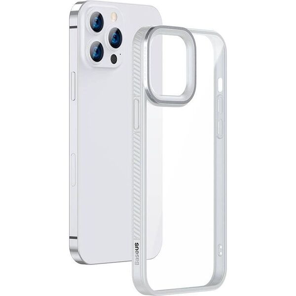 Baseus Etui Baseus Crystal Apple iPhone 13 Pro (szary) 9630872 6932172601461