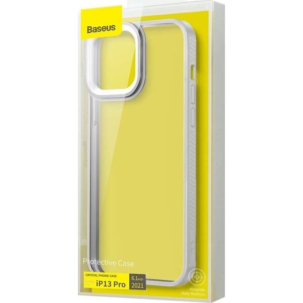 Baseus Etui Baseus Crystal Apple iPhone 13 Pro (szary) 9630872 6932172601461