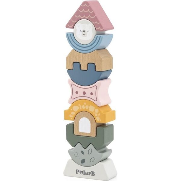 Viga Toys VIGA PolarB Drewniana Układanka Wieża 9637432 6971608440700