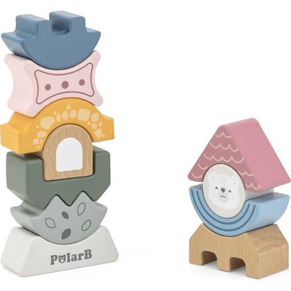 Viga Toys VIGA PolarB Drewniana Układanka Wieża 9637432 6971608440700